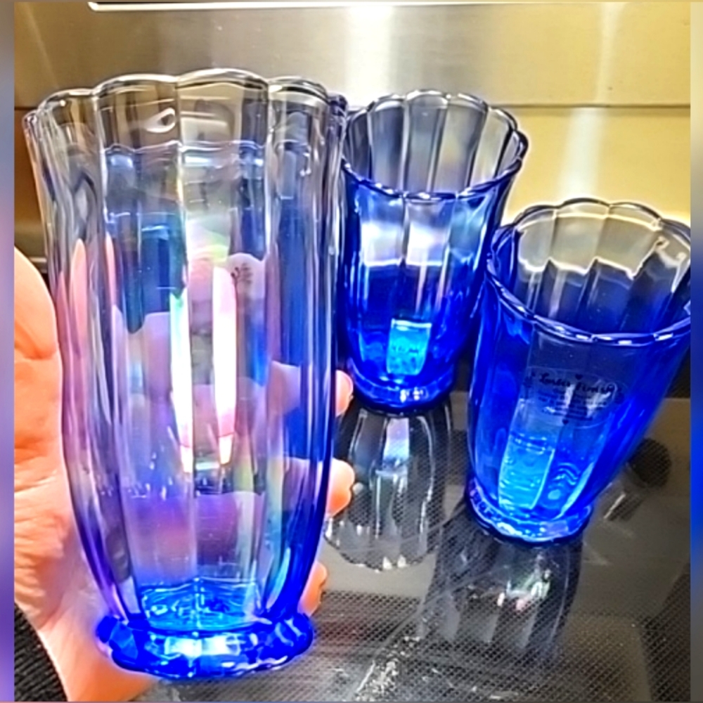 The Pioneer Woman Purple Iridescent 15oz glasses set of 4
